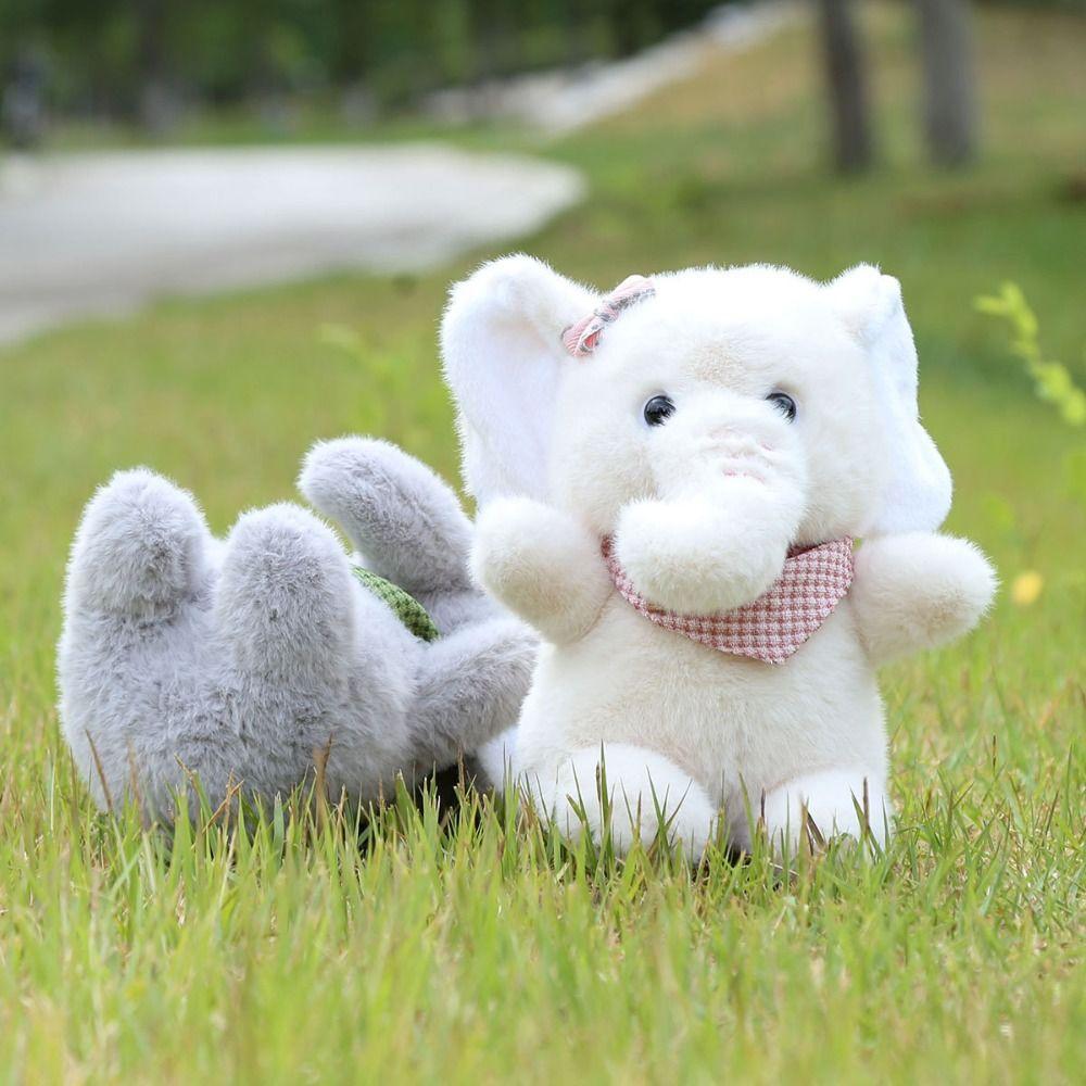 Scarf Elephant Plush Doll PP Cotton Stuffed Elephant Toy Hugging Plush Toy  Kids Gifts