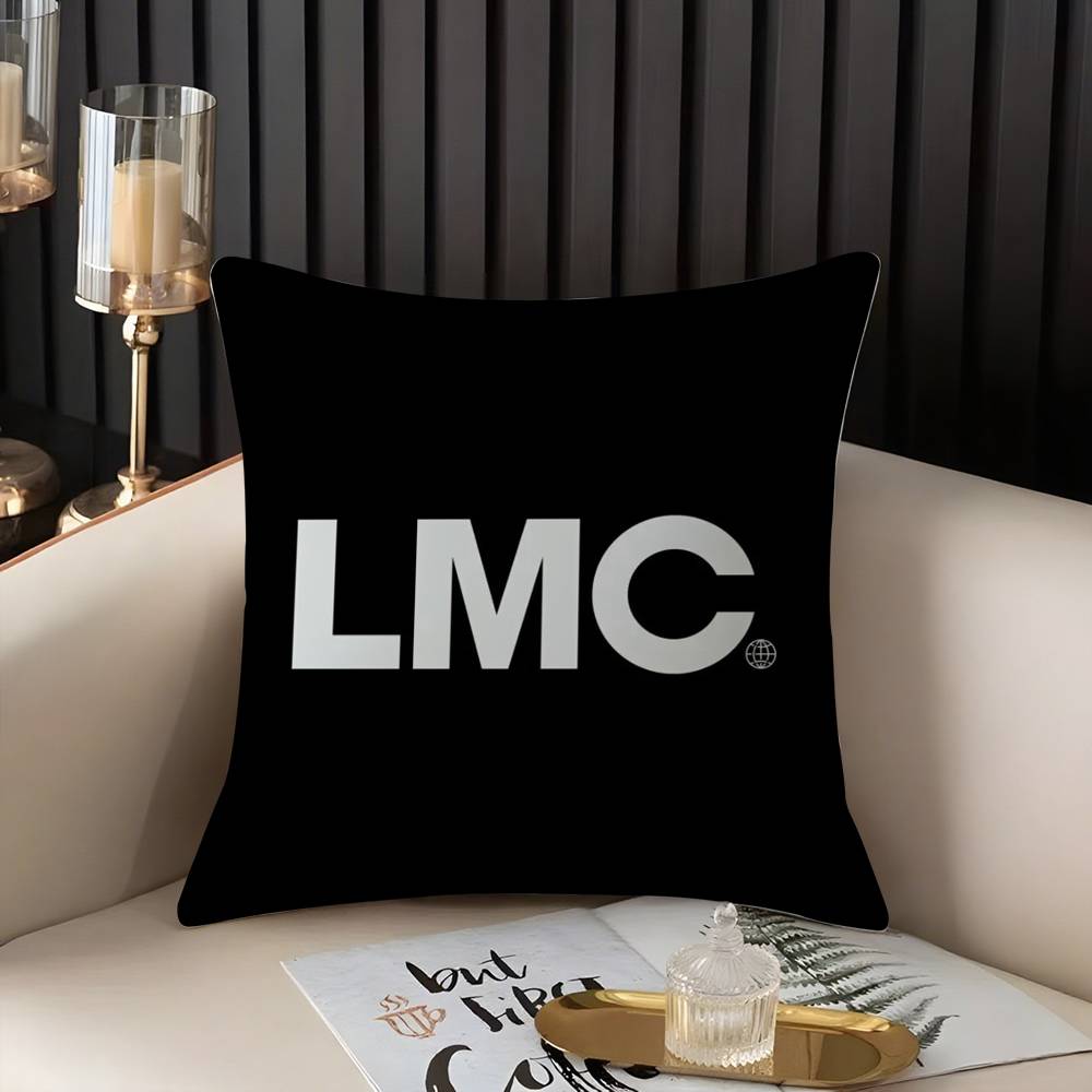 

Classic Korea Brand L-LMC Pillow Case Home Dorm Chair Back Short Plush Double-sided Printing Office Nap Time Cushion Cover 30cmx30cm