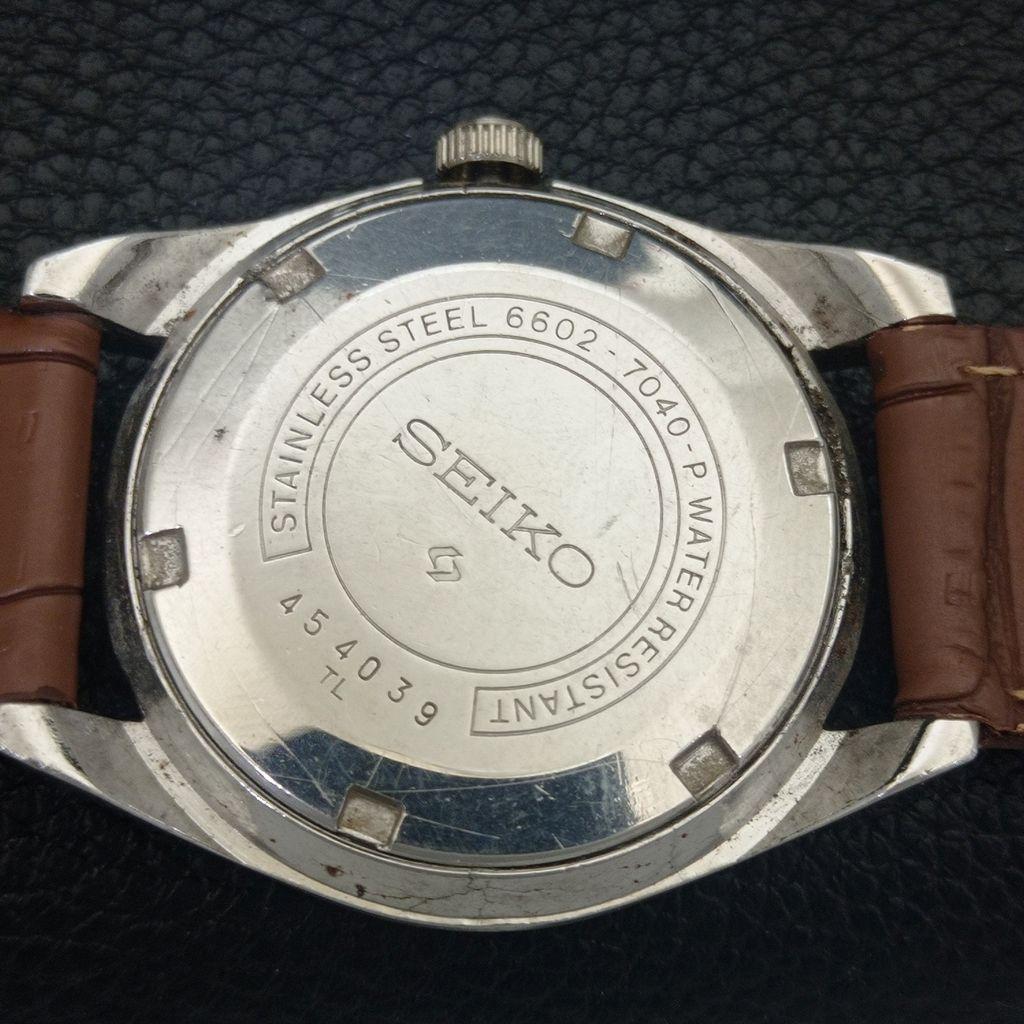 VINTAGE SEIKO HAND-WINDING 66B JAPAN MENS WHITE COLOR DIAL WATCH a703921-1 R213g-a703921