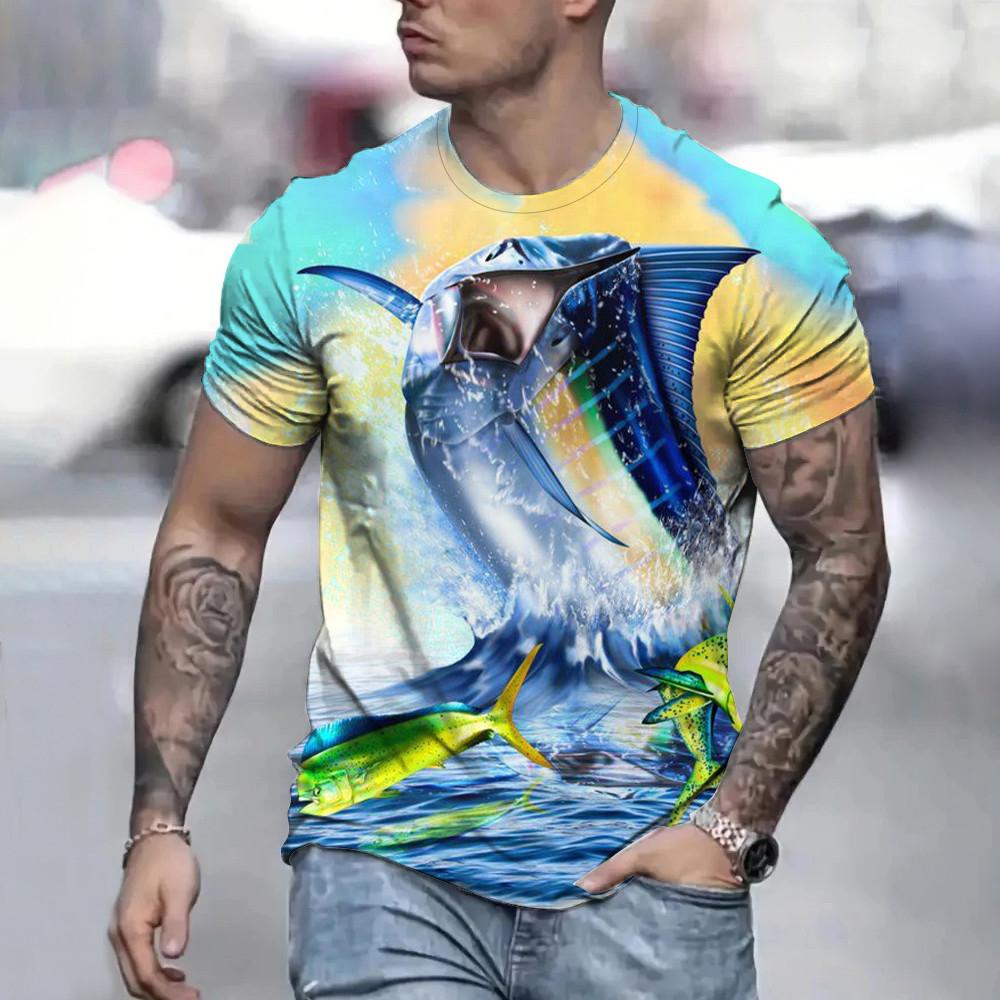 2024 Fishing Shirt Casual Loose Men Short Sleeve T Shirts UV Protection Tops Wear Summer Fishing Apparel Camiseta De Pesca Tops