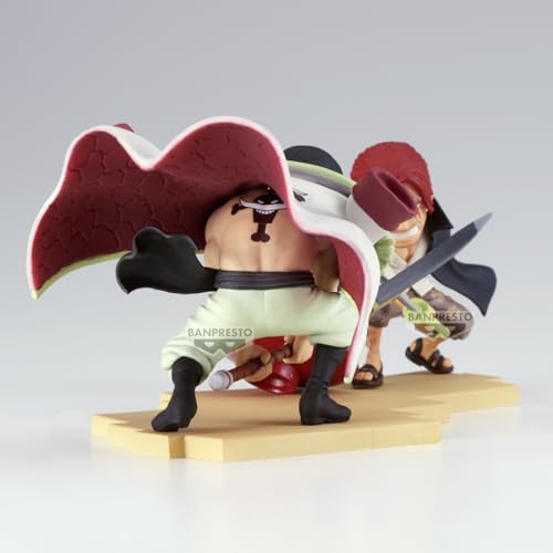 Banpresto Edward Newgate vs. Shanks One Piece collectible figure - World log 13cm multicolor BP29081P ideal anime fans.