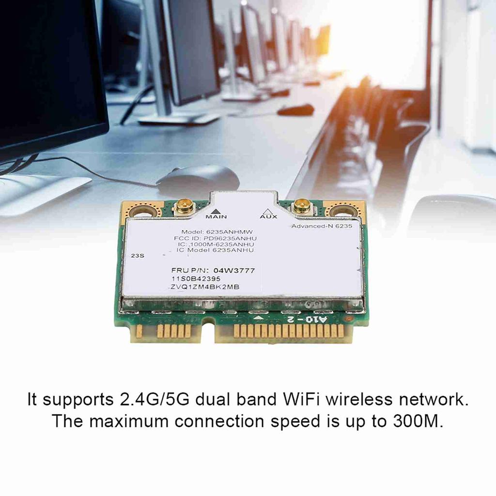 For Intel Centrino Advanced N 6235ANHMW Dual Band Wireless Network Card 300M Bluetooth 4.0 for Lenovo M93z M93P