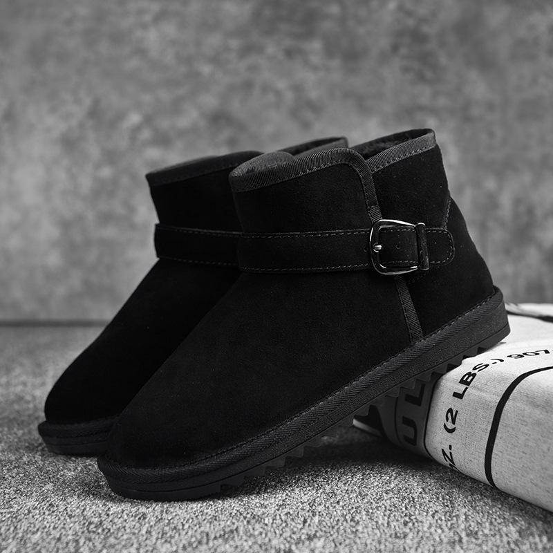 Thick-soled Snow Boots Women's 2025 New Winter Velvet High-top Home Non-slip and Warm Outer Wear Bag and Cotton Shoes Women