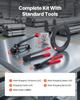 Steel Banding Strapping Kit, Heavy Duty Banding Sealer Tool with 183 M Binding Straps, 300 Metal Seals, Manual Pallet Packaging Strapping Kit for