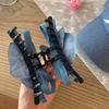 Pearl Flower Shark Clip Denim Girls Side Clip Cute Bohemian Style Hairpin  Holiday