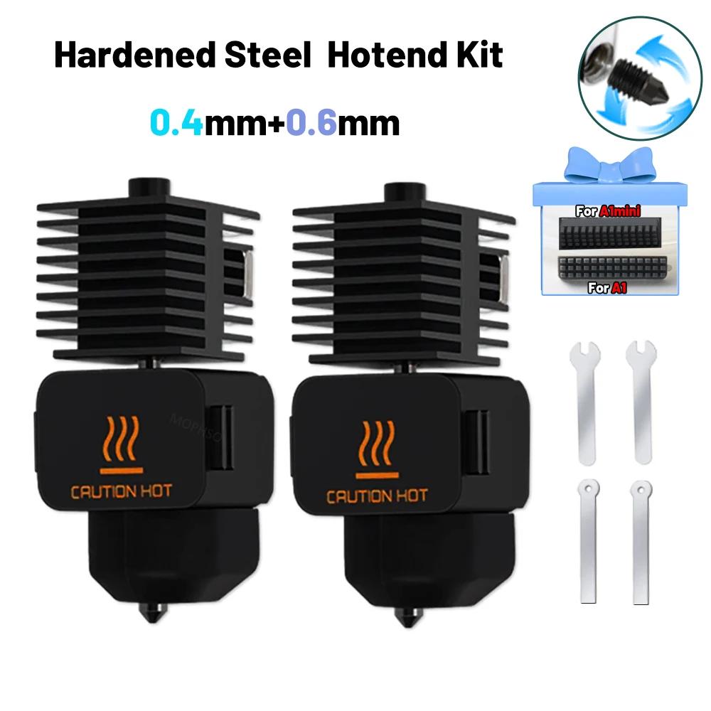 Hotend For Bambu Lab A1 Mini Assembly Hotend Kit 0.2 0.4 0.6 0.8MM Replaceable Nozzle For 3D Printer Bamboo Lab A1/A1mini Hotend