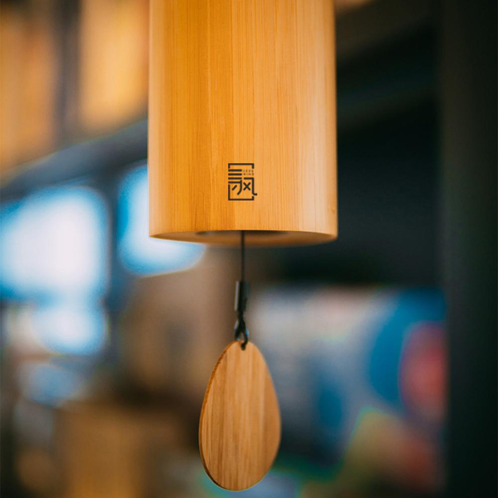 Japanese Style Handheld Retro Bamboo Chord Wind Chimes Musical Poetry Singing Wind Chimes Search for the Wind Harmonic Bell