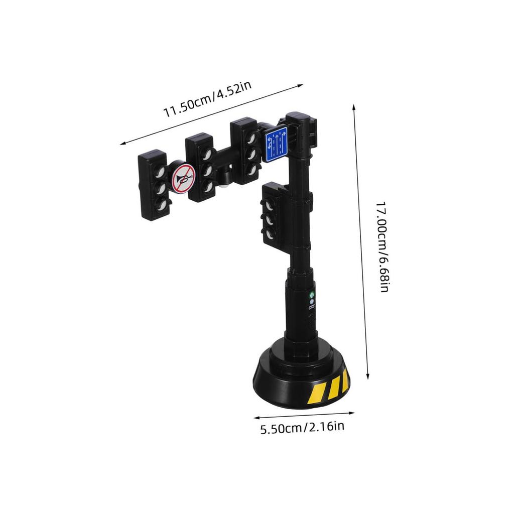 Safety Dducation Traffic Light Toy Lamp Block Brick City Street View Accessories Signpost Barrier Speed Indicator Warning Gifts