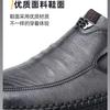 Business Leather Men Shoes Summer Slip On Loafers Breathable Men Casual Leather Soft Shoes Black Flats Driving Shoes Moccasins