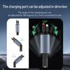 Fast Charger Car Adapter Car USB Charger Adapter Ambient Lighting Car Charger Port Type C Igniter Phone Adapter With Retractable