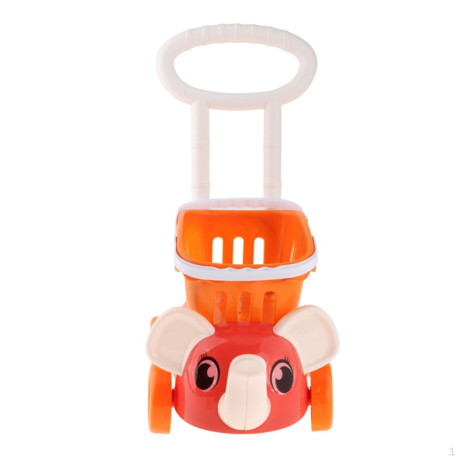 

Детская игрушка-тележка для продуктов для ролевых игр и творческого веселья розы красного