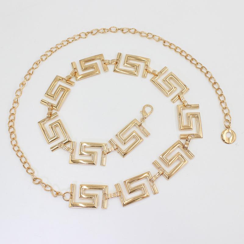 Metal Waist Chain Women'S Dress Trendy Decoration With Suit Belt Tiger Head Accessories Chain 2 Optional