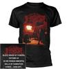 Maglietta Mistica della Luna Piena Diabolica Immortale T-shirt Black Metal Tshirt