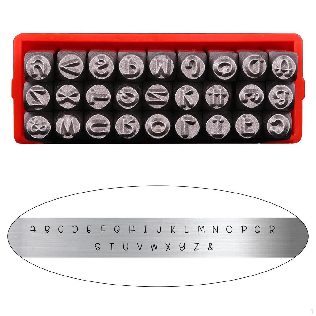 Alphabet And Number Metal Stamping Tool Set for Jewelry Crafting
