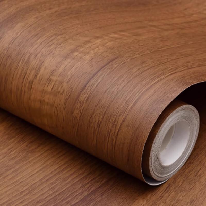 Light Walnut Wood Grain Self-Adhesive Film