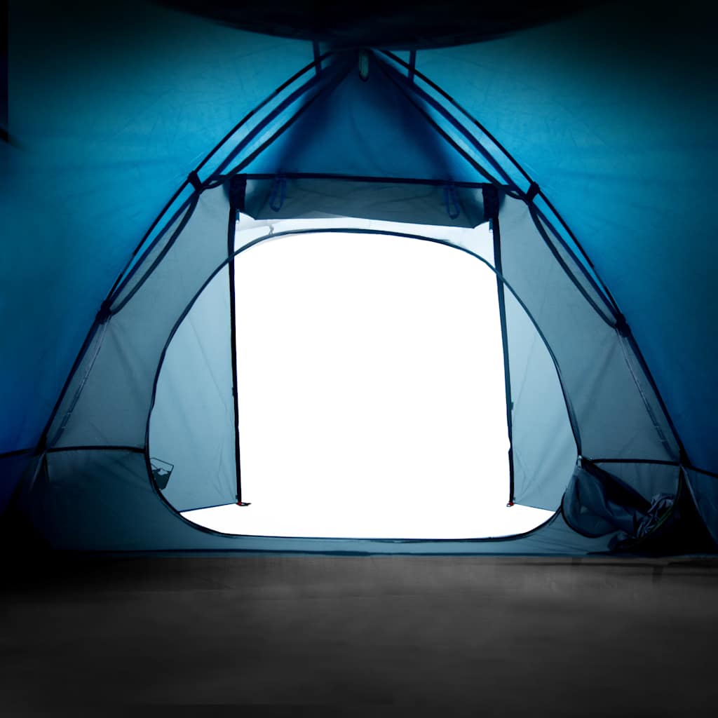 Dome Camping Tent for 2 Persons Blue Waterproof