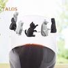 6Pcs Tea Bag Clips Food Grade Heat-Resistant Reusable Silicone Cartoon Cat-Shaped Tea Bag Holders Drink Markers