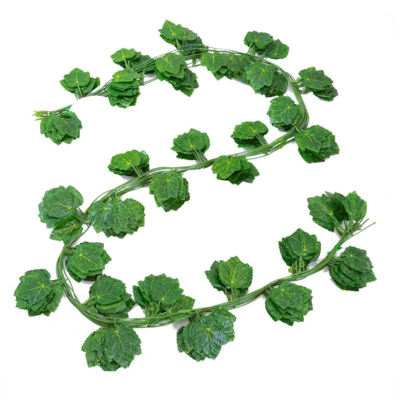 Silk Artificial Ivy Rattan Leaf Garland Plant Vine Home Wedding Bathroom Decoration Garden Festival Party Decor