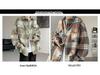 Hong Kong Retro Plaid Woolen Student Jacket: Loose Fit, Versatile Men's Long-Sleeve Top