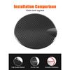 For Fiat 500 2016-2025 ABS Car Fuel Tank Cap Panel Trim Cover Decorative Sticker Protection Exterior Accessories
