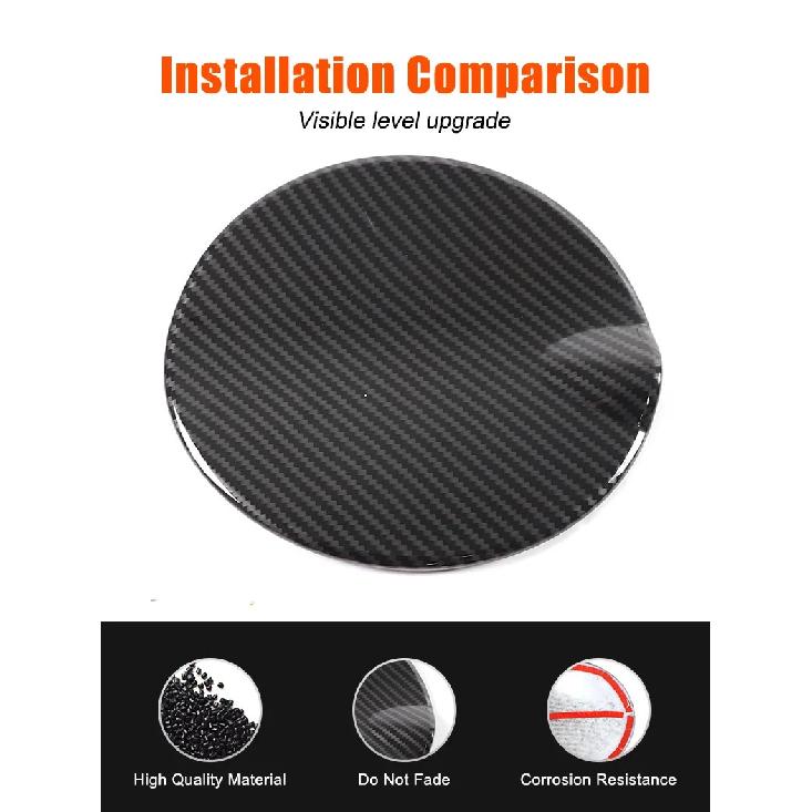 For Fiat 500 2016-2025 ABS Car Fuel Tank Cap Panel Trim Cover Decorative Sticker Protection Exterior Accessories