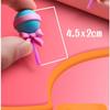 4pcs Yummy Dessert Erasers Set Mini Lollipop Icecream Popsicle Donuts Rubber Pencil Eraser for Kids School Student Award