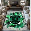 Sporting CP FC Soccer Football Pattern Soft Area Rug Non Slip Indoor Floor Carpet Sports Decor Mat for Bedroom