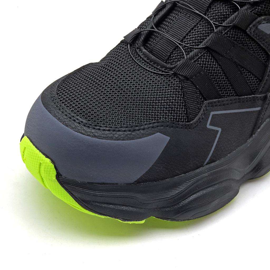 Men'S Steel Toe Safety Shoes Anti-Smash Puncture-Proof Work Boots Non-Slip Breathable Wear-Resistant For Warehouse Logistics