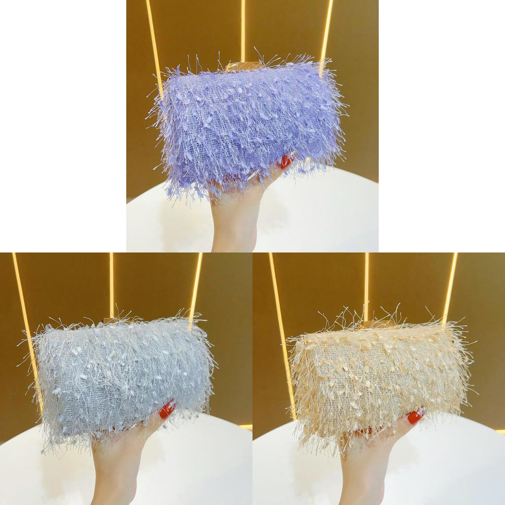 Polyester Abend-Clutch mit Kettenriemen für Party und Ausgehen