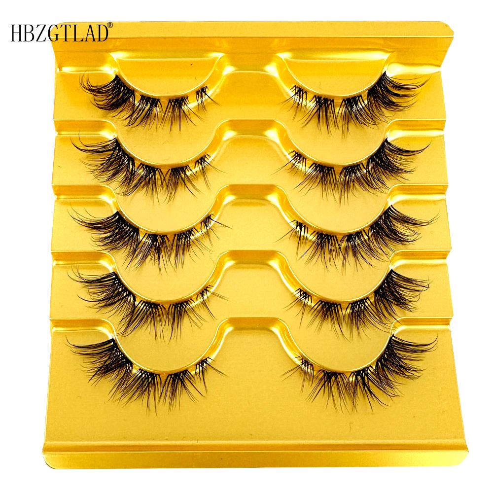 Segmented Lashes Manga Lashes 3D Clear Band Lashes Natural Look Wispy Mink Eyelashes Fluffy Cat Eye Lashes Individual Eyelashes