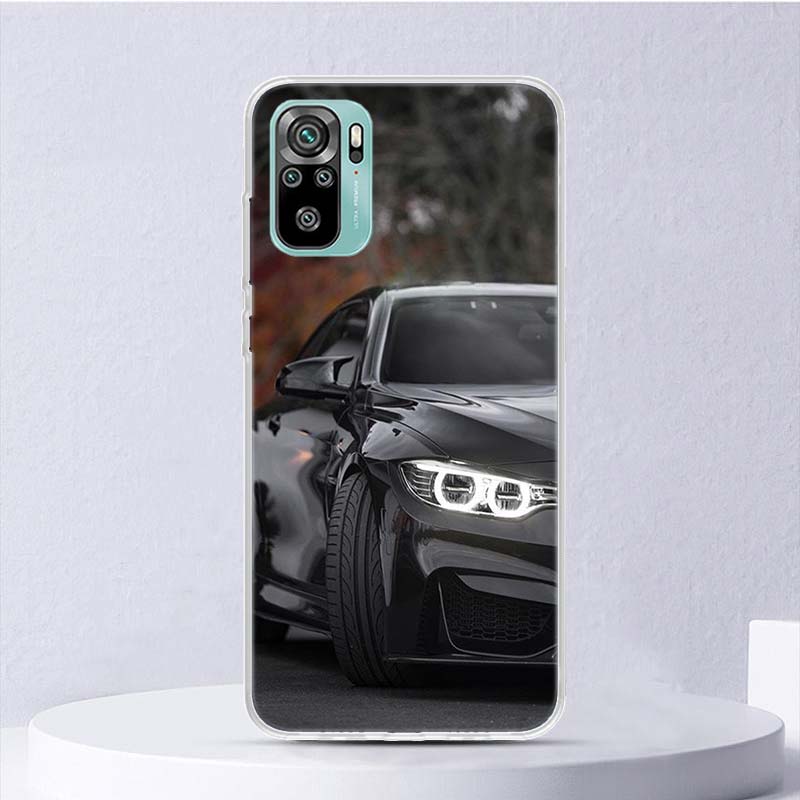 Blue Red Car M3 M4 Soft Case For Xiaomi Redmi 10 10A 10C 9 9A 9C 9T Phone Cover 8 8A 7 7A 6 6A S2 K20 K40 Pro 10X Funda Coque