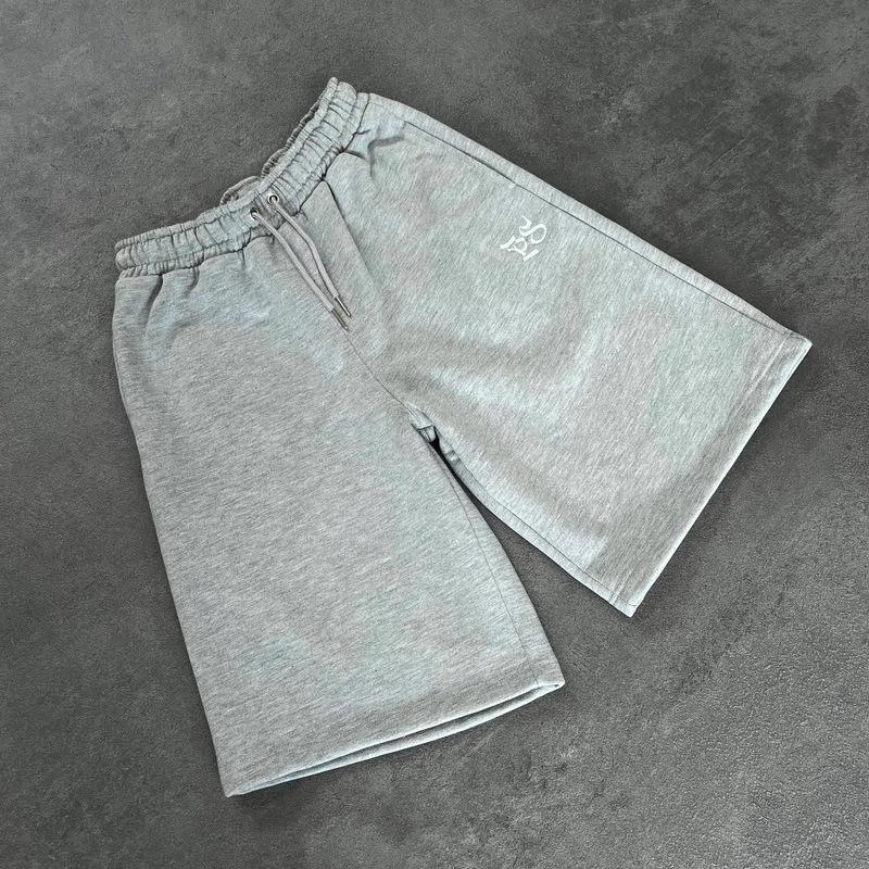 European and American street embroidery men's loose shorts