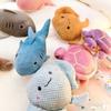 Pet Toys Built-in Sound Interactive Toy Plush Bite-Resistant Marine Animal Shape Chew Toy Cleaning Teeth Boredom Relief Toy