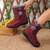 Women Waterproof Winter Shoes for 2025 Faux Fur Female Long Plush Boots Woman Warm Cotton Snow Women's Shoes zapatillas mujer