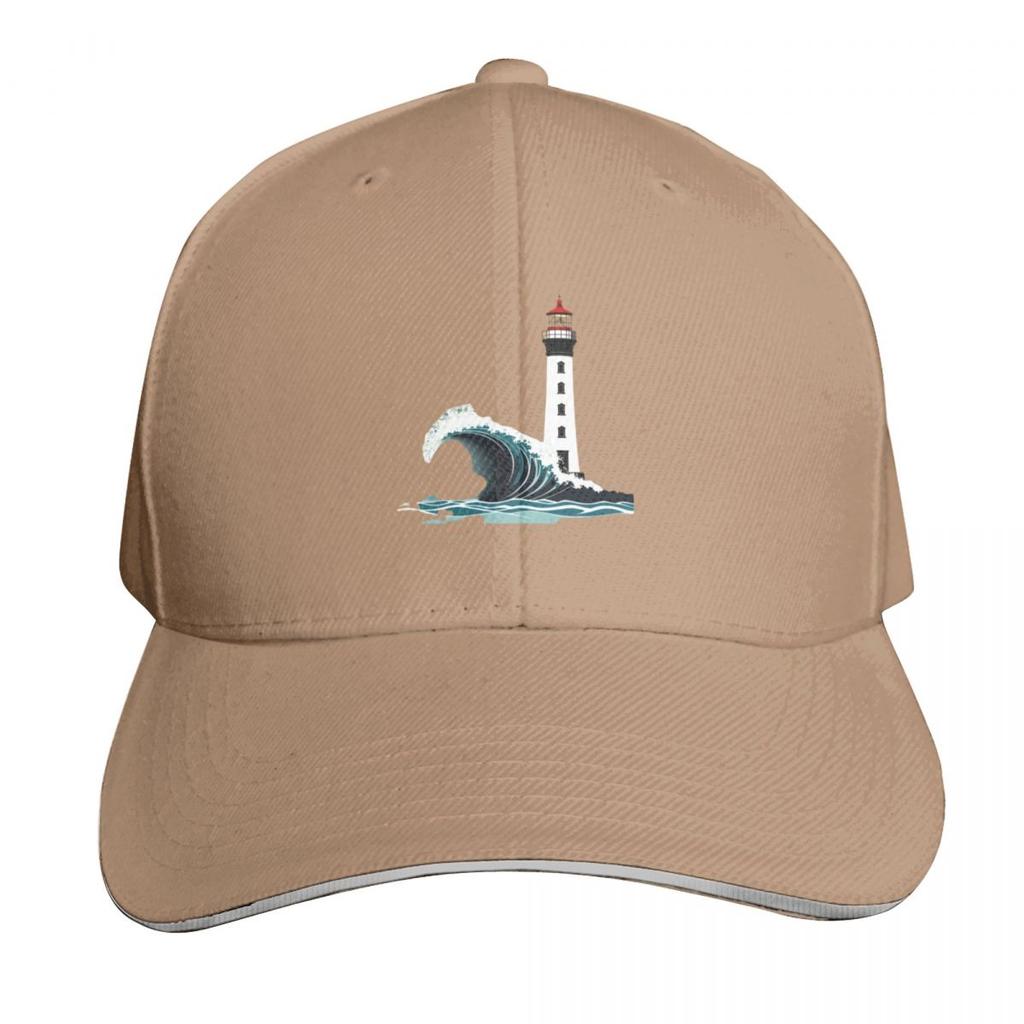 Minimalist Ocean Waves Lighthouse Baseball Cap Anime Hat Sports Cap New Hat Golf Cap Hats Unisex Womens