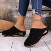 Large size European and American bag head cotton slippers autumn new thick-bottomed velvet lazy slippers