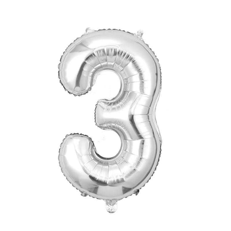 32-Inch Digital Balloons Numbers 0-9 Birthday Par Decoration Wedding Ceremony Room Arrangement Festival Celebration Supplies