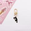Korean Style Kitten Charm Zinc Zinc Alloy Keychains Animal  Fashion   Student