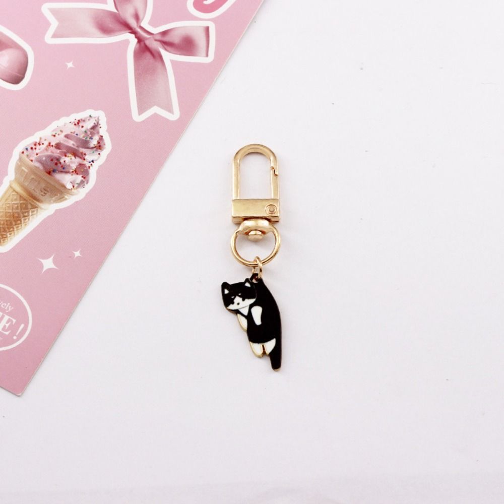 Korean Style Kitten Charm Zinc Zinc Alloy Keychains Animal  Fashion   Student