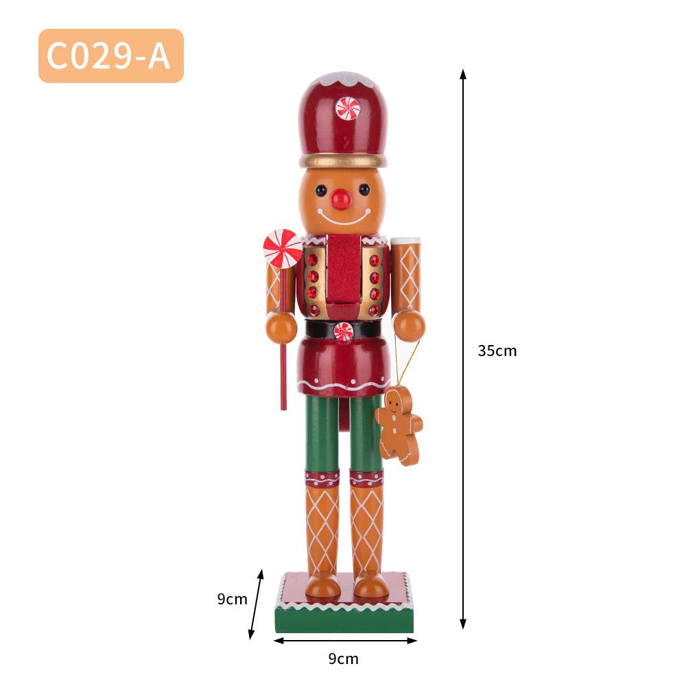 Christmas Gingerbread-Style Nutcracker Figurine