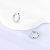 Charms Double Hoop Earrings For Women 100% 925 Silver Cubic Zircon Heart Star Moon Earrings Elegant Birthday Jewelry Gifts