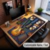 Music General Theme Custom Mouse Pad Personalized With Name Text Customized Desk Mat For Office Home Decor