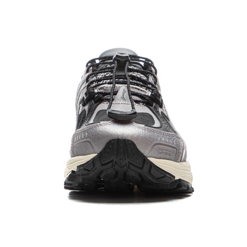 New LiNing Support 2.0 Trail V2 Anti Slip Wear Resistant Low Top Running Shoes Women's Black Gray ARXU024-3