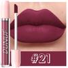 DUNUF Matte Liquid Lipstick Bean Paste Lip Gloss Long Lasting Waterproof Non‑Fading Easy To Apply Sexy Red Lip Glaze