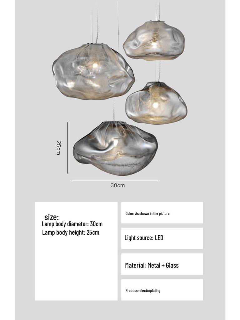 Nordic Irregular Cloud Pendant Lights for Restaurants, Bars, Coffee Shops & Exhibition Halls