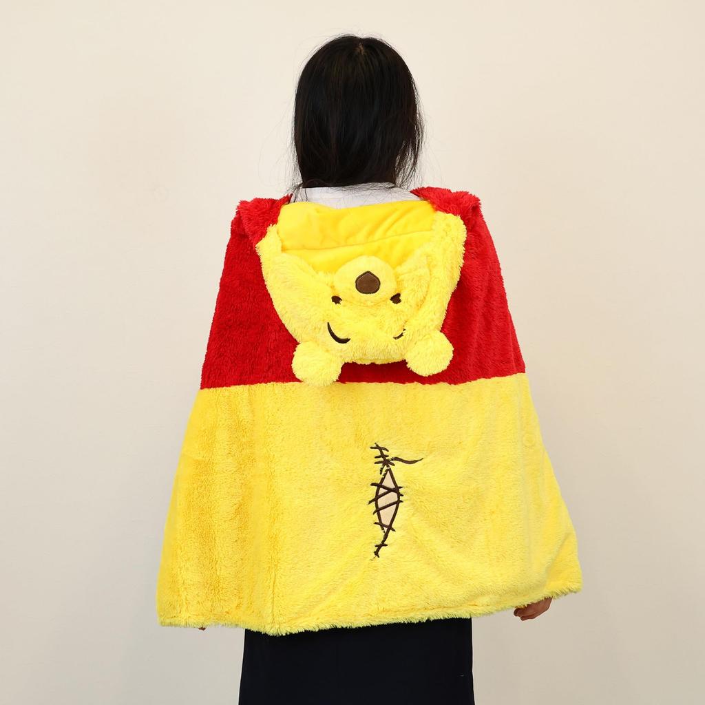 Marushin Deka s kapucí Disney Medvídek Pú Zimní produkt 2245035700 Deka, Pú, Kapuce, Roztomilý, Nadýchaný, Stylový, Hřejivý, Číslo