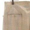 VINTAGE 70s 80s Check Pattern Trousers Pants beige Men's Used