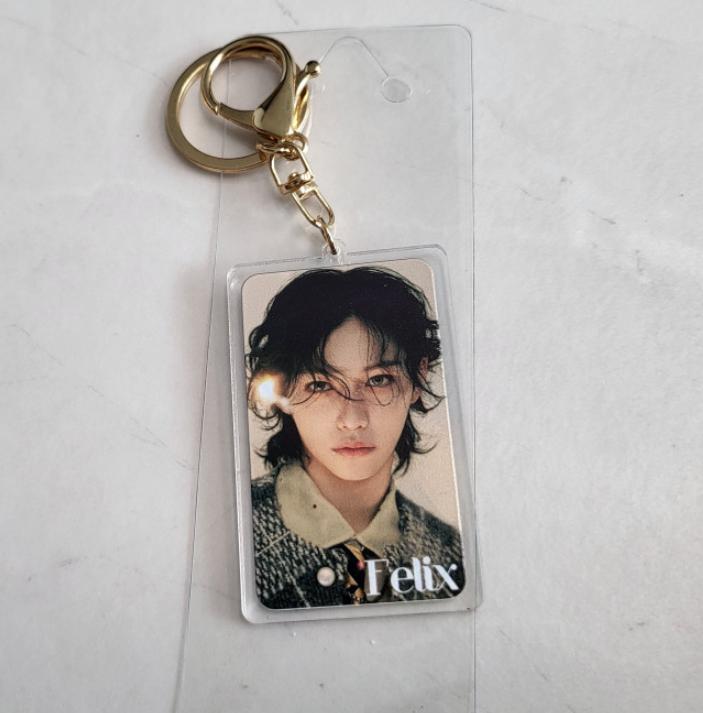 Felix Stray Kids Acrylic Keyring 12.5cm – Random Image Photo Keychain