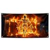 Halloween Garage Door Cover Banner Large Hanging Backdrop Halloween Outdoor Hanging Banner for Outdoor Indoor Wall Decor