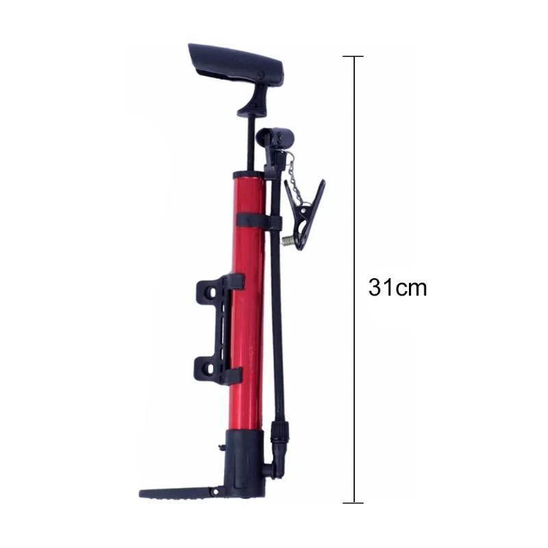 1Pc 31cm Length Portable Aluminum Alloy Air Pump Bicycle Mini Air Pump Multifunctional Electric Scooter Ball Type Small Air Pump